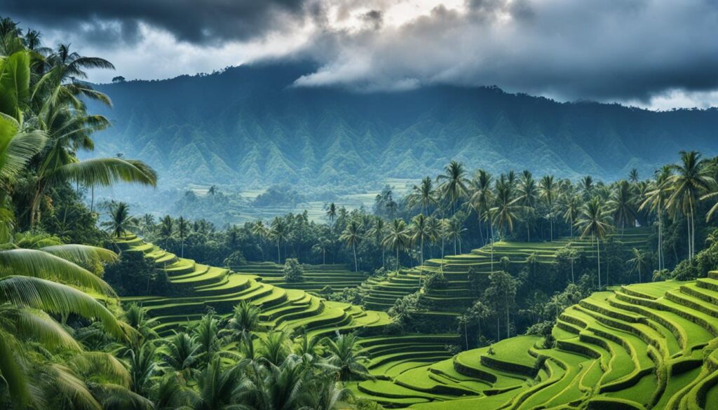 Klimatische Unterschiede auf Bali im Oktober