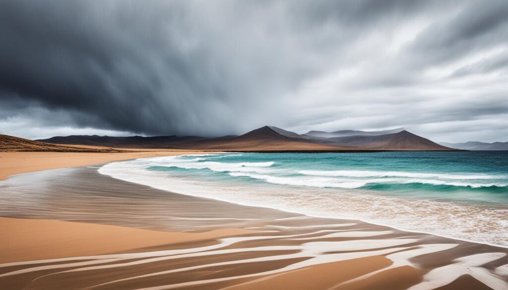 Regen auf Fuerteventura im März