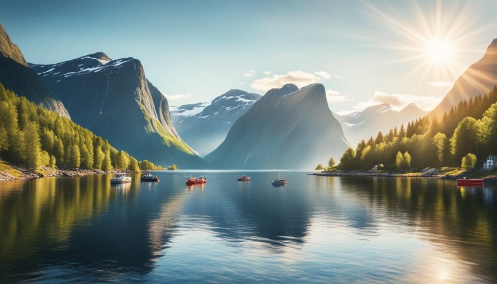 norwegen august sonnenstunden