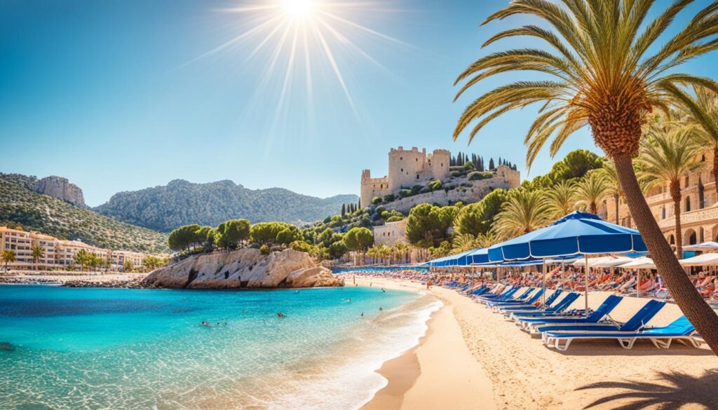 sonne strand mallorca im juli