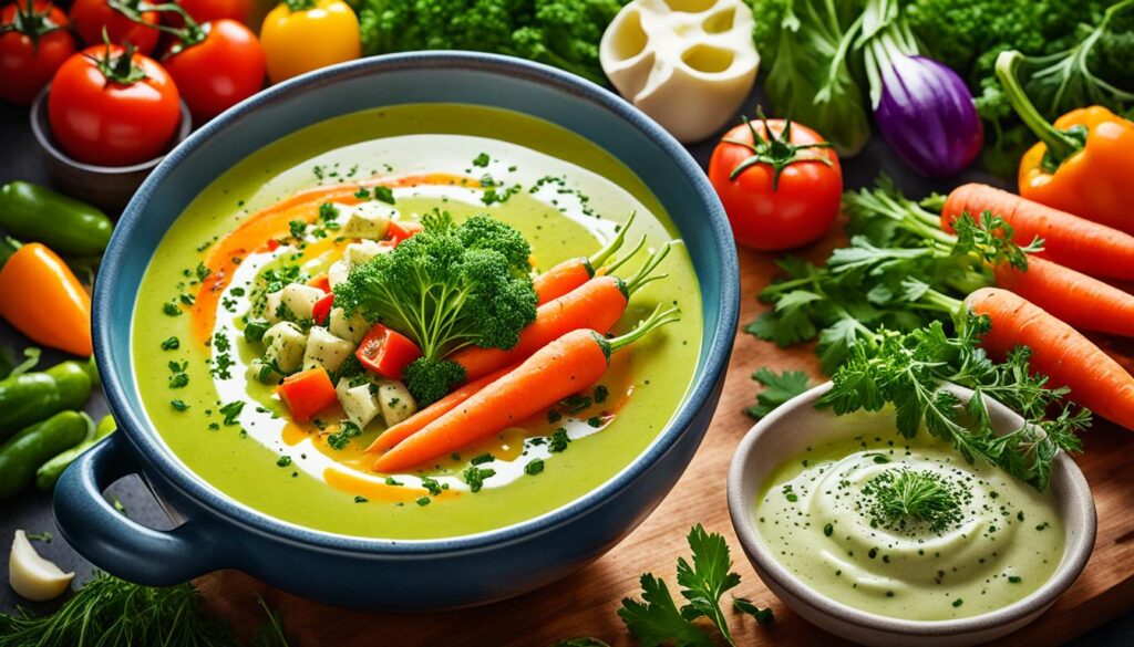 Blumenkohl Brokkoli Suppe vegetarisch