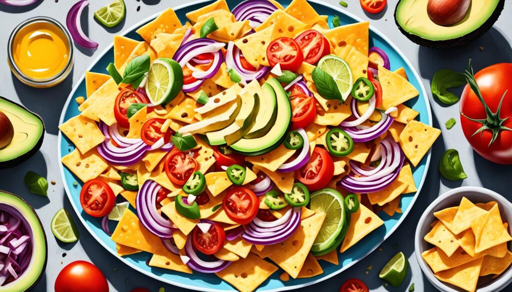 Nachos mit Toppings