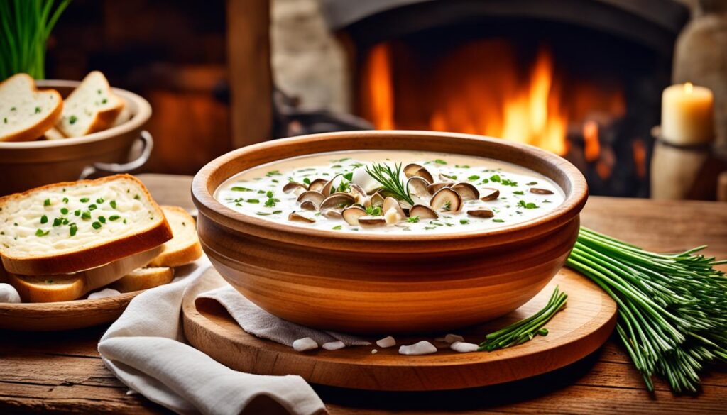 Serviervorschläge Champignoncremesuppe