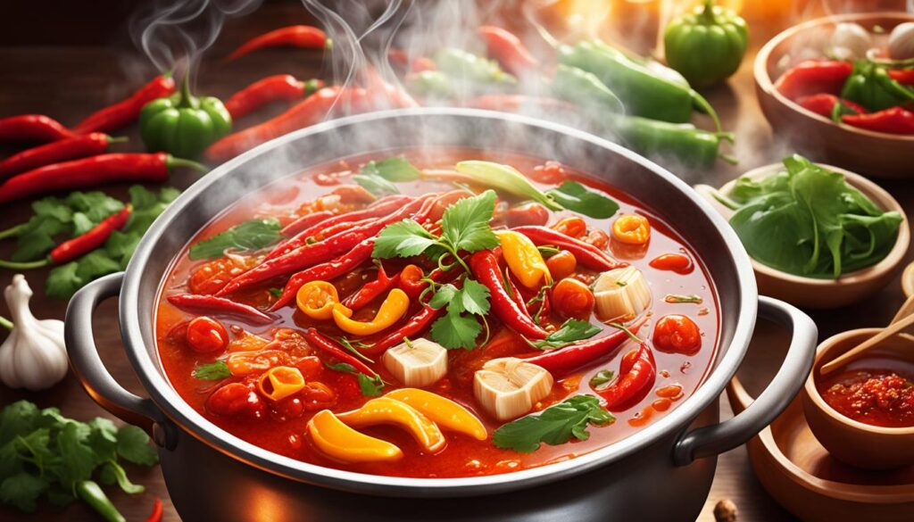 Szechuan-Brühe für den Hot Pot