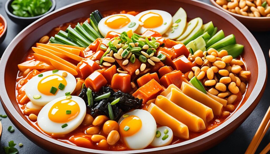 Toppings und Variationen von Tteokbokki