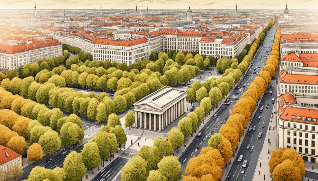 Historischer boulevard berlin