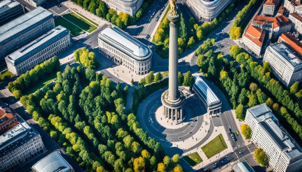 Höhe der Siegessäule in Berlin