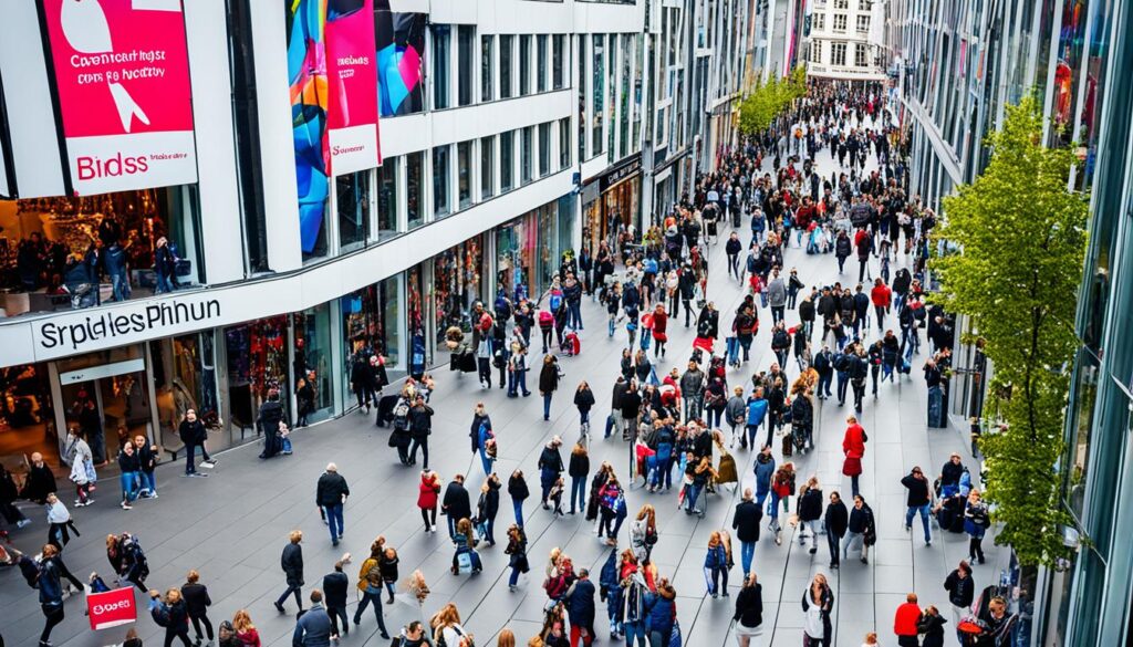 einkaufszentren auf der Zeil